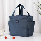 Thermal Bag Double Pocket Lunch Bag Large Capacity