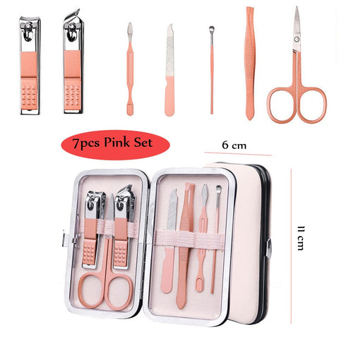 7\18pcs Manicure Cutters Nail Clipper Set