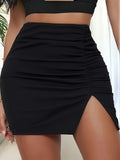 Chic Elegant High Waist Skirt