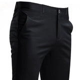 Men's Suit Pants Stretch Smart Casual Trousers