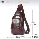 BULLCAPTAIN  Men's Leather Chest Bag