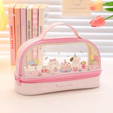 Kawaii Pencil Case Double Layer Large Capacity