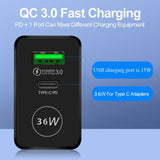 Pd 36w Usb Charger Quick Charge 3.0 Fast Charger Adapter