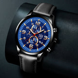 Mens Watches Stainless Steel Leather