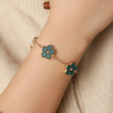 Fashion Summer Sweet Colorful Five Leaves Flower Bracelets