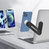 Laptop Screen Expand Magnetic Phone Holder Stand Folding Side Dual-Screen Mount For iPhone