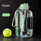 2 Liter Water Bottle with Straw Large Portable Travel Bottles