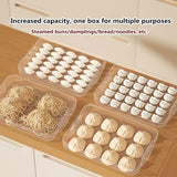 Multilayer Dumpling Box Household Food Egg Frozen Box Wonton Fresh-Keeping Organizers