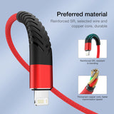 3A Fast Charging USB Cable for iPhone Charger Cord Data Wire