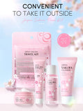 4pcs/bag LAIKOU Sakura Skin Care Sets Facial Cleanser Face Cream