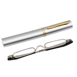 Mini Folding Reading Glasses Pen Clip Case