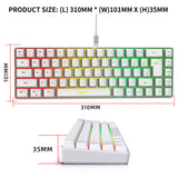 HXSJ V200 Wired K68 RGB Streamer Mini Gaming Keyboard