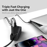 Baseus 65W GaN Charger Quick Charge 4.0 3.0 Type C PD USB Charger Portable