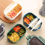 Single Double-layer Lunch Box Portable