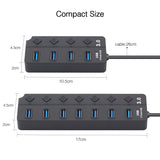 HUB USB 3.0 USB Splitter 2.0 4-in-1 USB Adapter Multi-Port