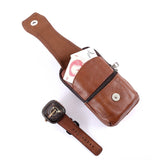 Men Leather Waist Bag