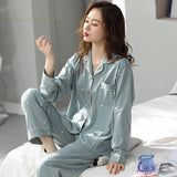 Knitted Cotton 2 Piece sets Women's Pajama