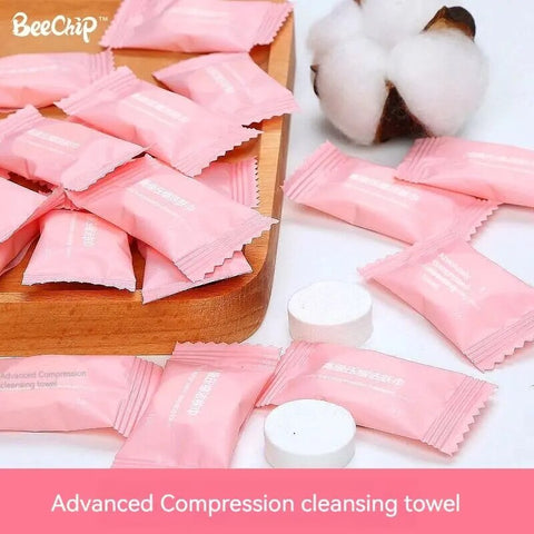 50PCS Compressed Towels Travel In Compressed Bag Suitable For Sensitive Skin