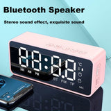 G50 Wireless Bluetooth Speaker with FM Mini Card Mirror Alarm Clock