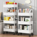 Bookshelf Storage Trolley Mobile Kitchen Organizer Cart With Wheels Multi-Layer