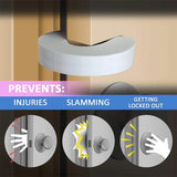 4Pcs Door Finger Pinch Guards Baby Proof Doors Slam Stopper Extra Soft Foam