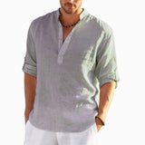 Men's Linen Long Sleeve T-Shirt