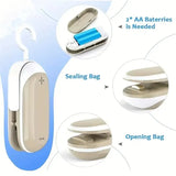 1 Pack Sealing Machine Mini Portable Sealing Clip Hand Pressure Heat