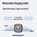 60W Fast Charge Cable Set Storage Box USB C to C Cable Multifunctional Adapter