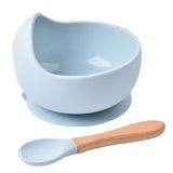 2PCS/Set Silicone Baby Feeding Bowl Tableware for Kids