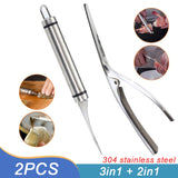 Multifunctional Fast Shrimp Peeler Stainless Steel 6 In 1