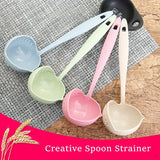 2 In 1 Soup Spoon Long Handle Spoon Creative Spoon Strainer