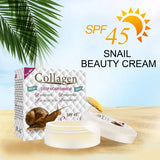 3PCS Snail Collagen Face Cream Moisturizing Skin Care SPF 45