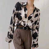 Cow Print Button Up Shirts