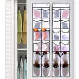 12 compartments behind the door shoe storage