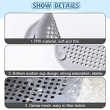 1/2pcs Hair Sink Filter Silicone Anti-blocking Bathtub Stopper