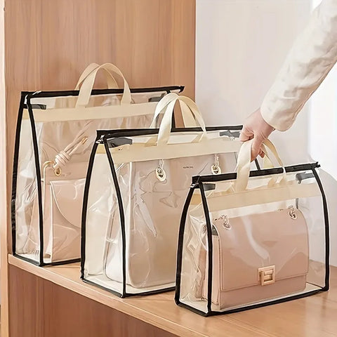 Handbag Dust Bags Clear Purse Storage Organizer For Close