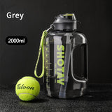 2 Liter Water Bottle with Straw Large Portable Travel Bottles