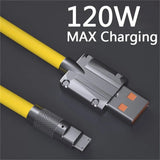 120W 6A Super Fast Charge TypeC Liquid Silicone Cable Quick Charge