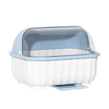 Kitchen Dish Organizer Drain Board with Lid Dish Container Dust Cover