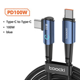 Toocki USB Type C to Type C Cable 90 Degree Angle