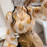 Luxury Chiffon Tops Women's Blouses