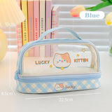 Kawaii Pencil Case Double Layer Large Capacity