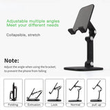 Three Sections Foldable Desk Mobile Phone Holder