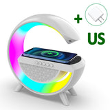 Multifunctional Wireless Charger Stand Pad with Speaker TF RGB Night Light Fast Charging