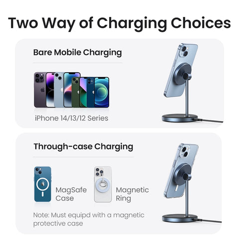 UGREEN Magnetic Wireless Charger Stand 20W Max Power