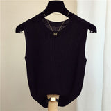 Fashion Female Sleeveless Casual Thin Tops