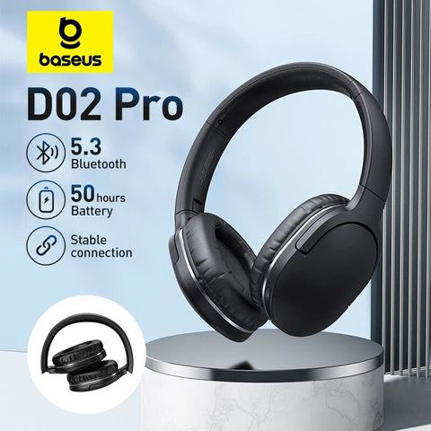 Baseus D02 Pro Wireless Bluetooth Headphones HIFI