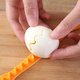 2 Pcs Fancy Cut Eggs Cooked Eggs Cutter Household Boiled Eggs Creative Tools