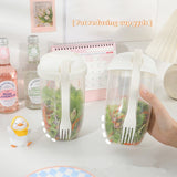 Portable Bottle Salad Container