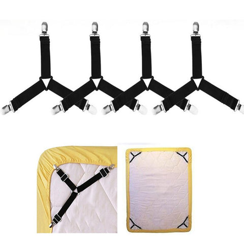 4Pcs/lot Bed Sheet Fasteners Holder